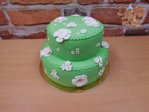zeleny svatebni dort